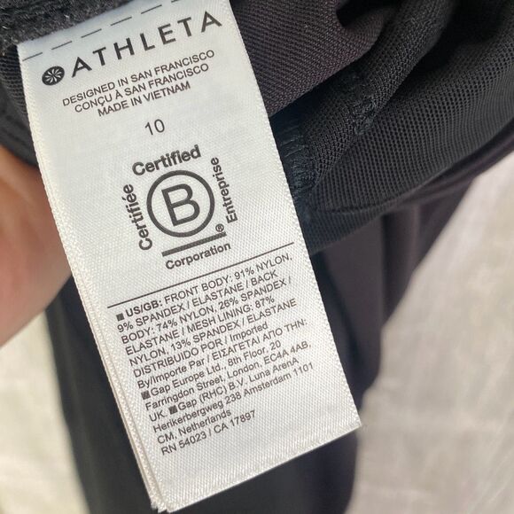 Athleta Headland Hybrid Pants Black Size 10 F - Picture 9 of 11